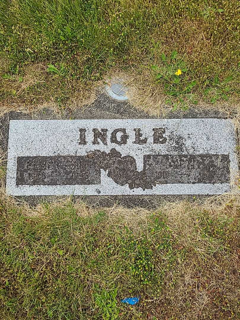 Elmer Thomas "Jim" Ingle's grave. Photo 1