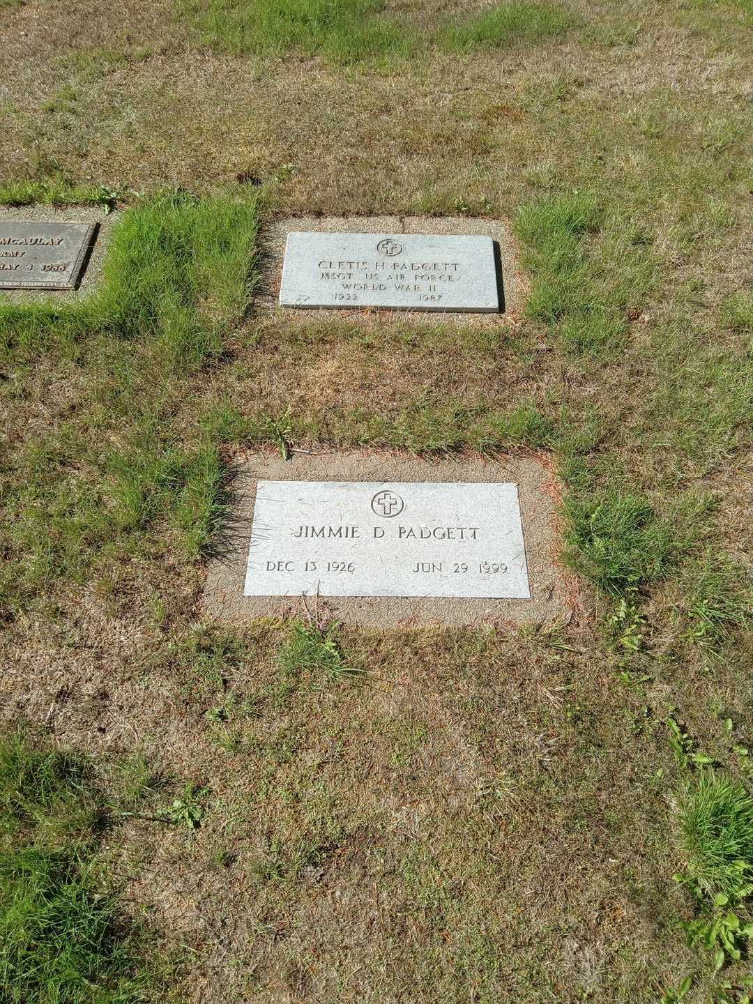 Jimmie D. Padgett's grave. Photo 2