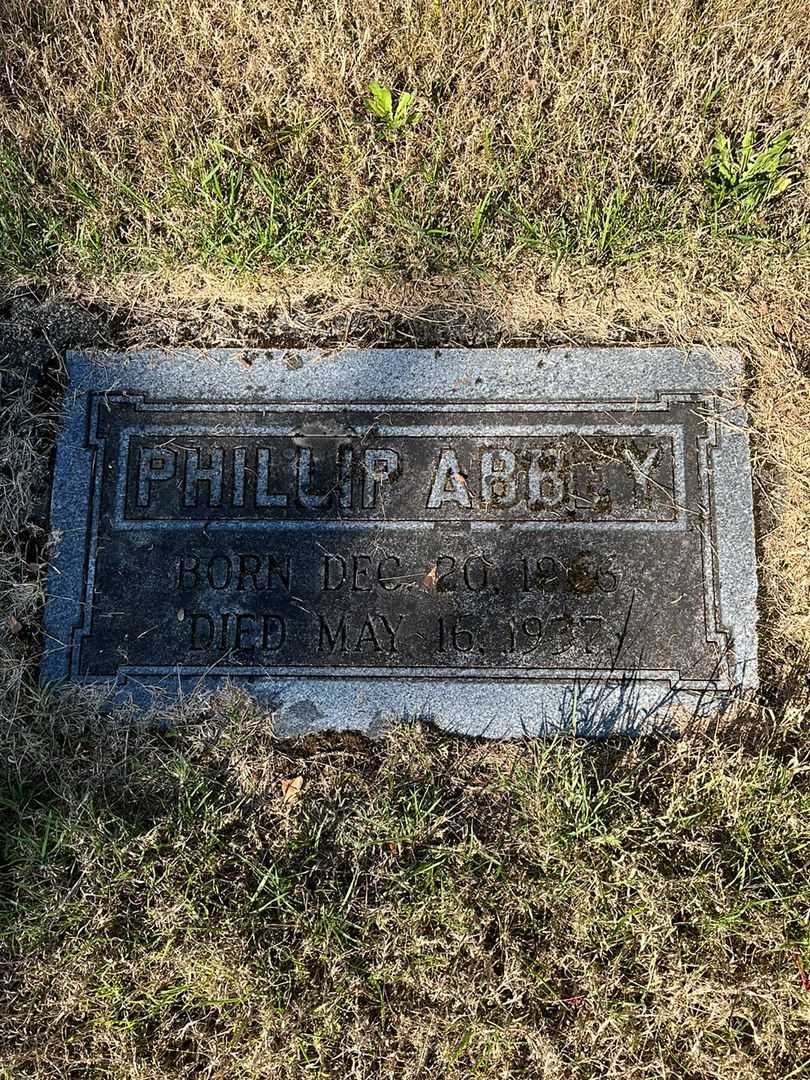 Phillip Abbey's grave. Photo 1