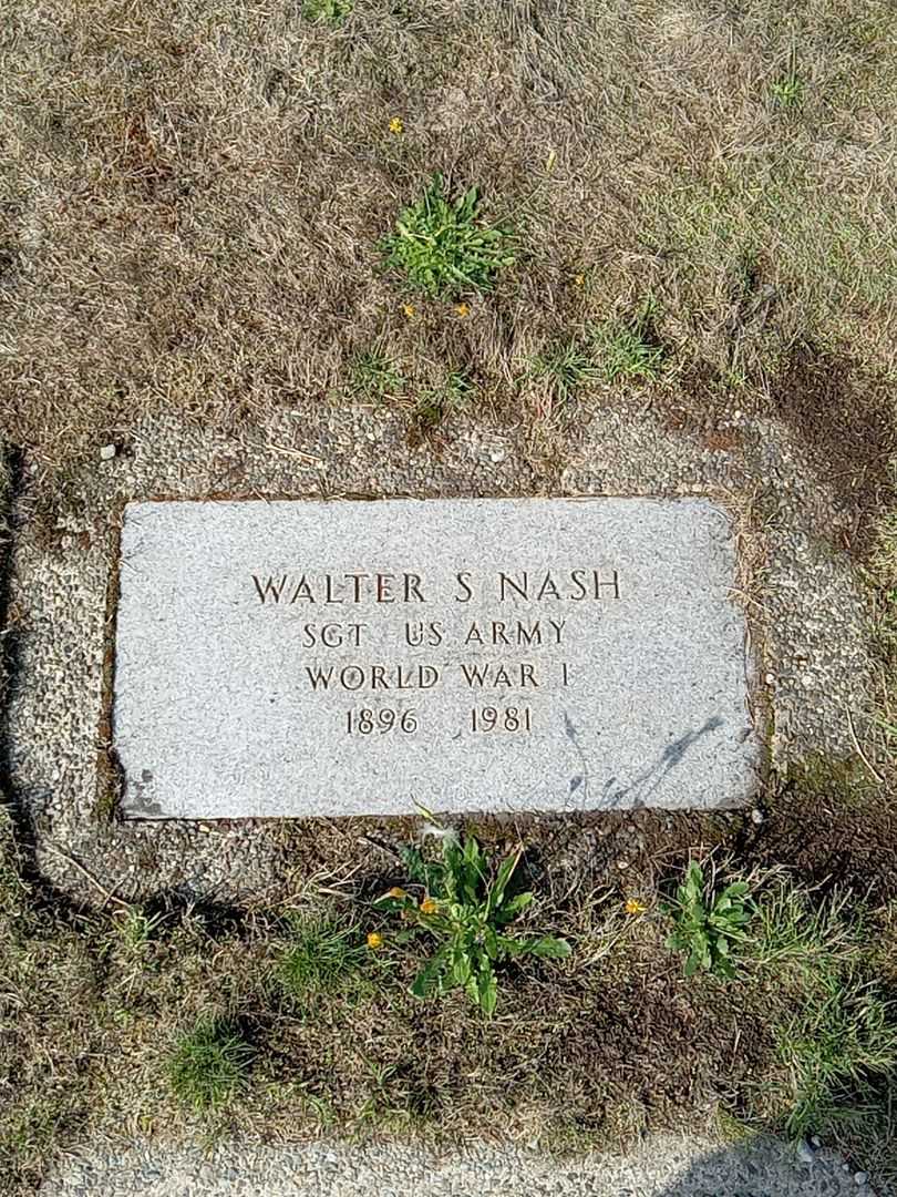 Walter S. Nash's grave. Photo 1