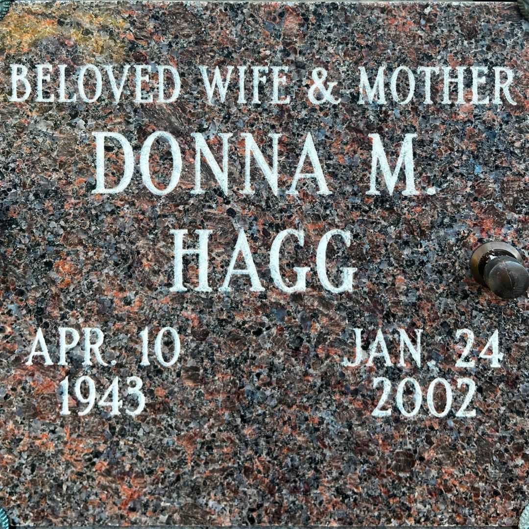 Donna M. Hagg's grave