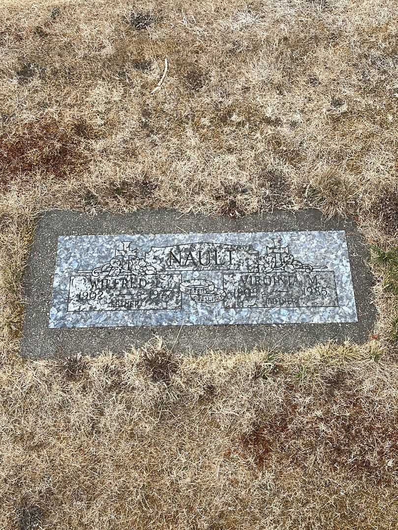 Virginia M. Nault's grave. Photo 1
