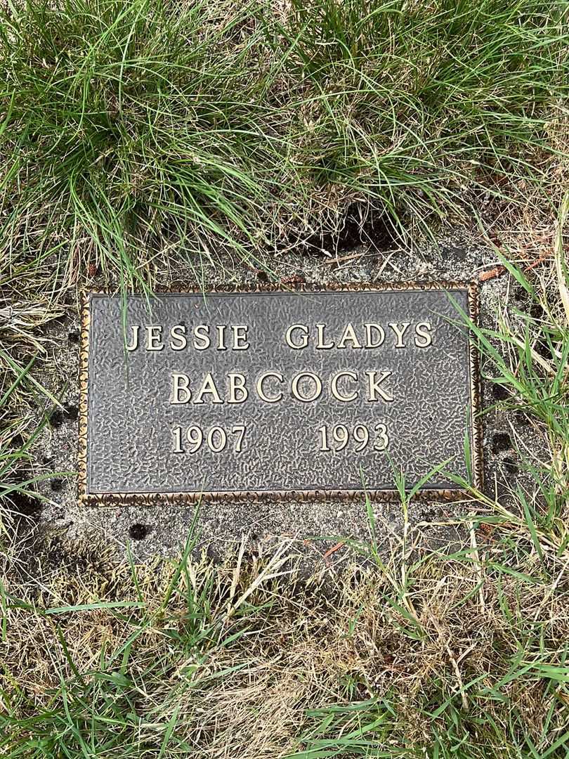 Jessie Gladys Babcock's grave. Photo 4