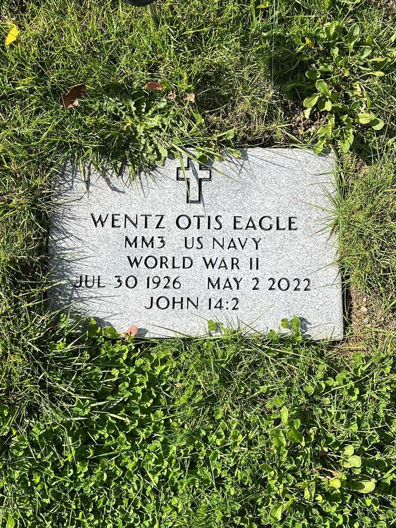 Wentz Otis Eagle's grave. Photo 1