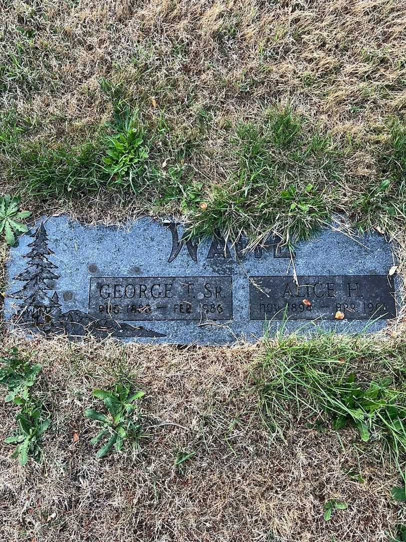 George T. Waite Senior's grave. Photo 1