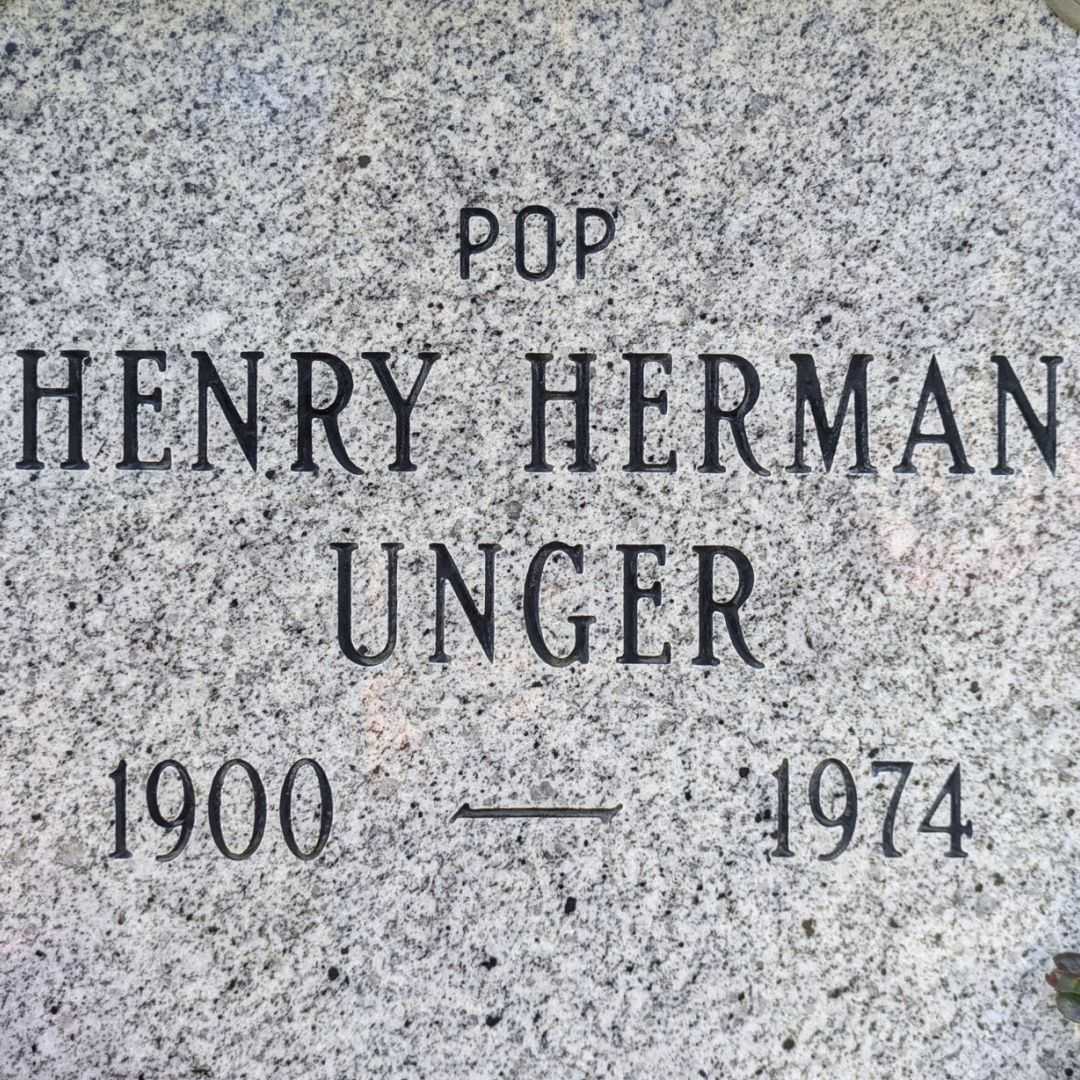 Henry Herman Unger's grave