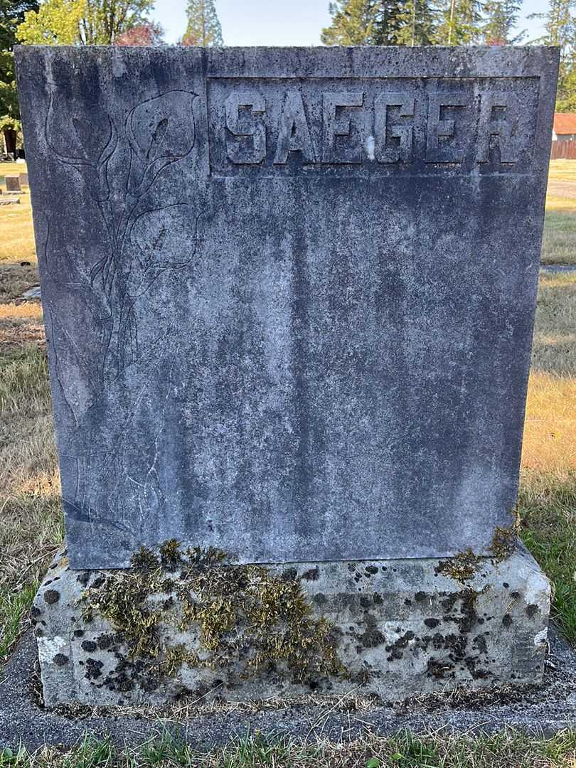 Family Stone Saeger's grave. Photo 1