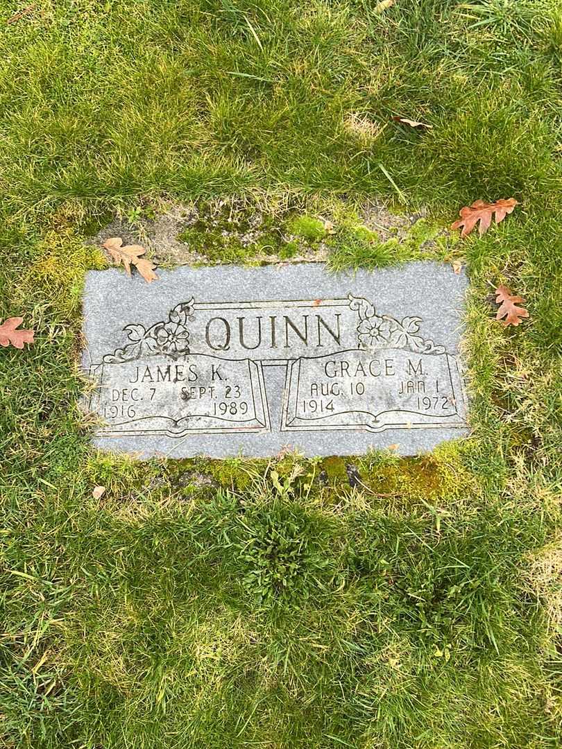 James K. Quinn's grave. Photo 1