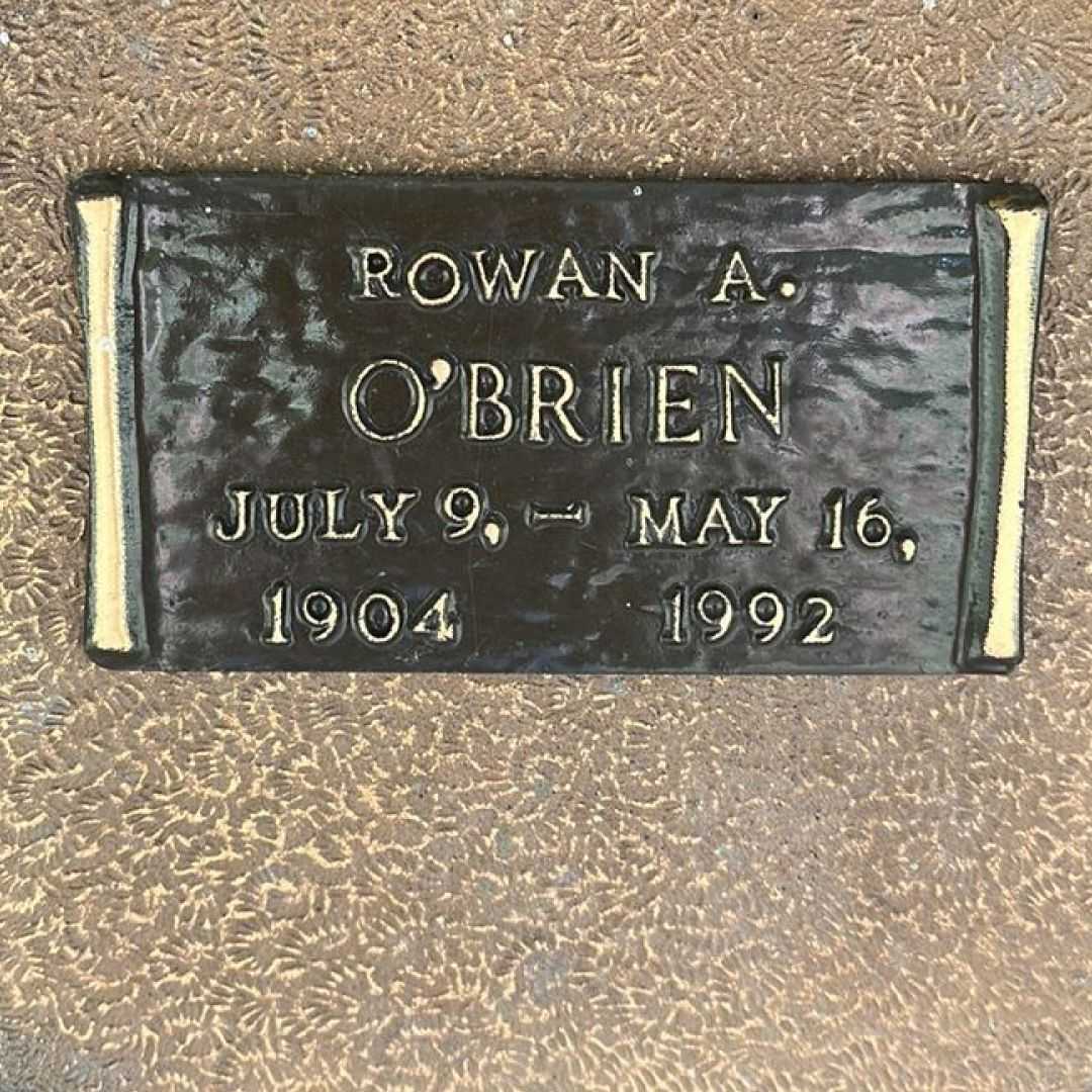 Rowan A. O'Brien's grave