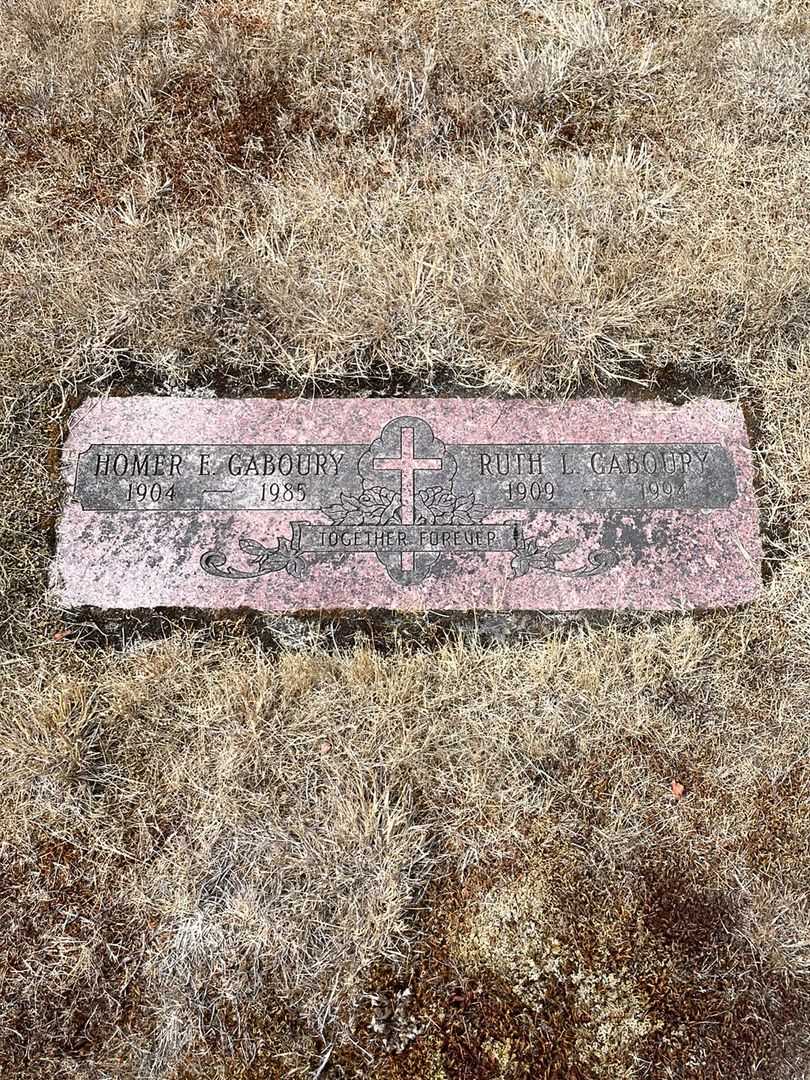 Homer Edwin Gaboury's grave. Photo 1