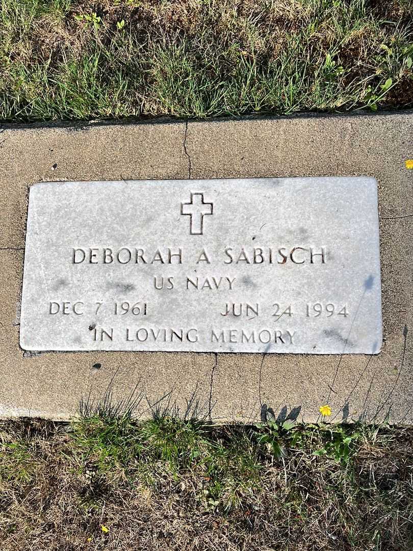 Deborah A. Sabisch's grave. Photo 1