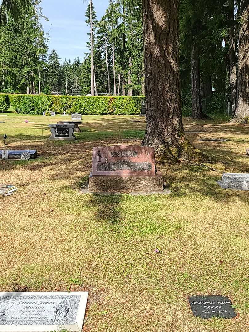 Joseph W. Ingham Junior's grave. Photo 2