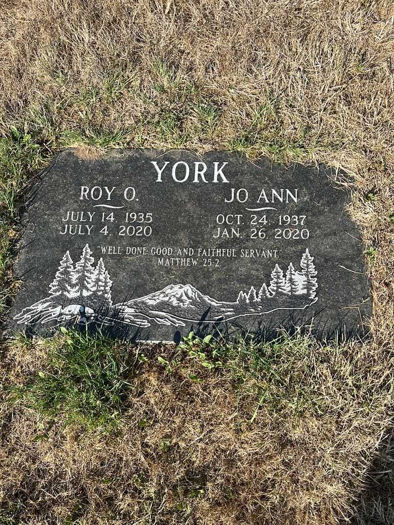 Jo Ann York's grave. Photo 1