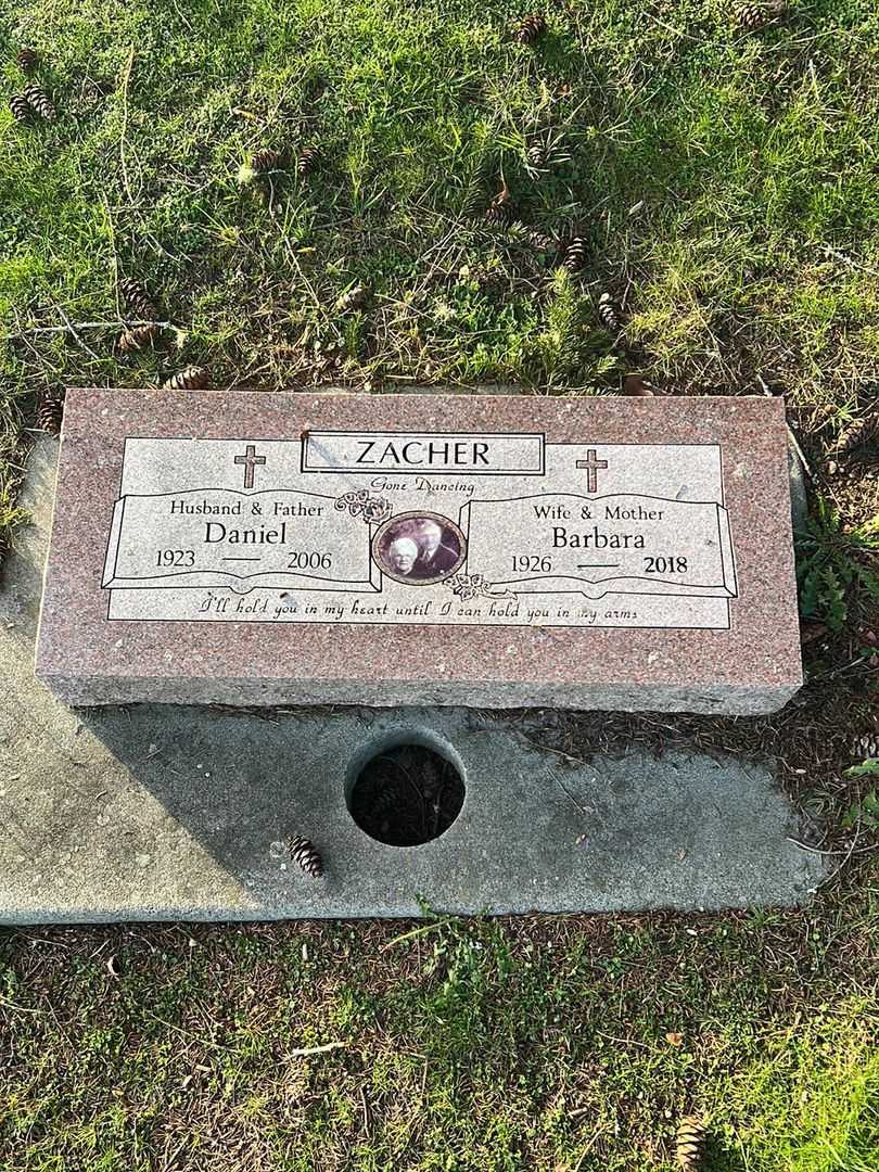Barbara Zacher's grave. Photo 1