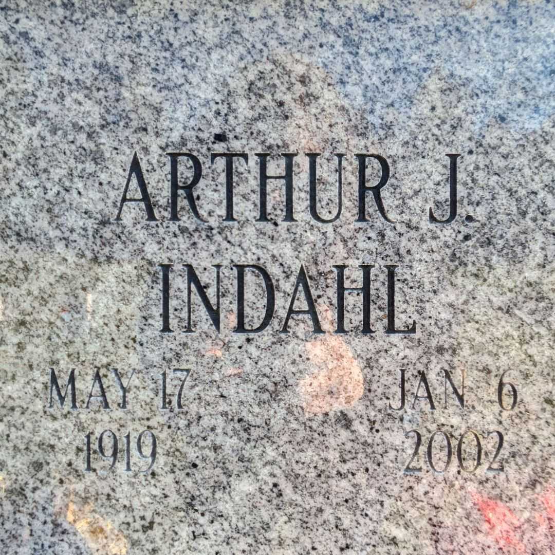 Arthur Joyce Indahl's grave
