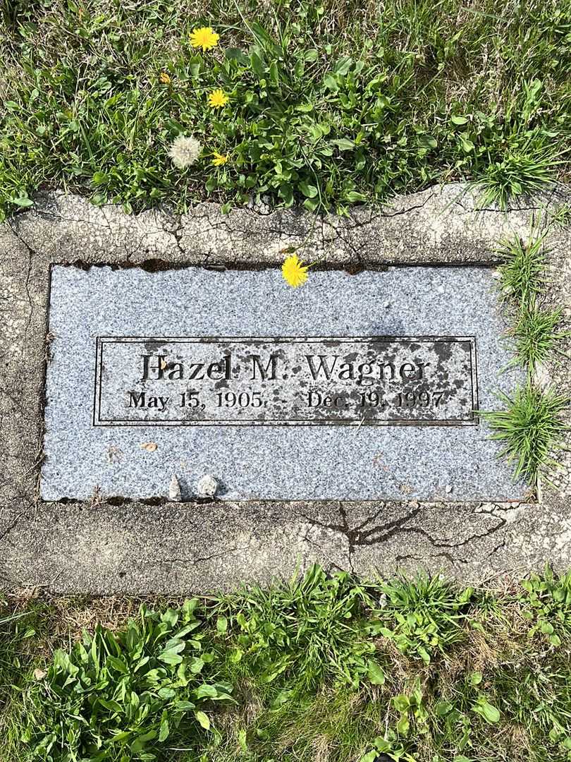 Hazel M. Wagner's grave. Photo 1
