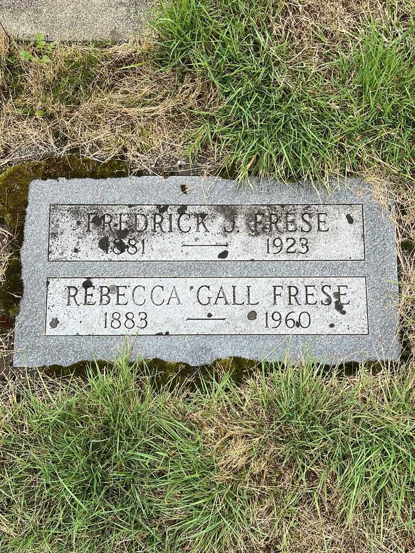 Rebecca Gall Jacobs Frese's grave. Photo 1