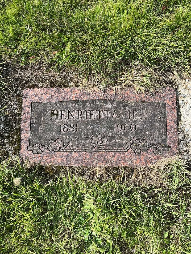 Henrietta Ipe's grave. Photo 1