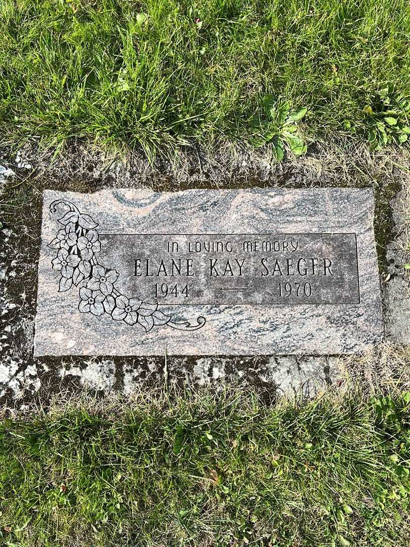 Elane Kay Saeger's grave. Photo 1