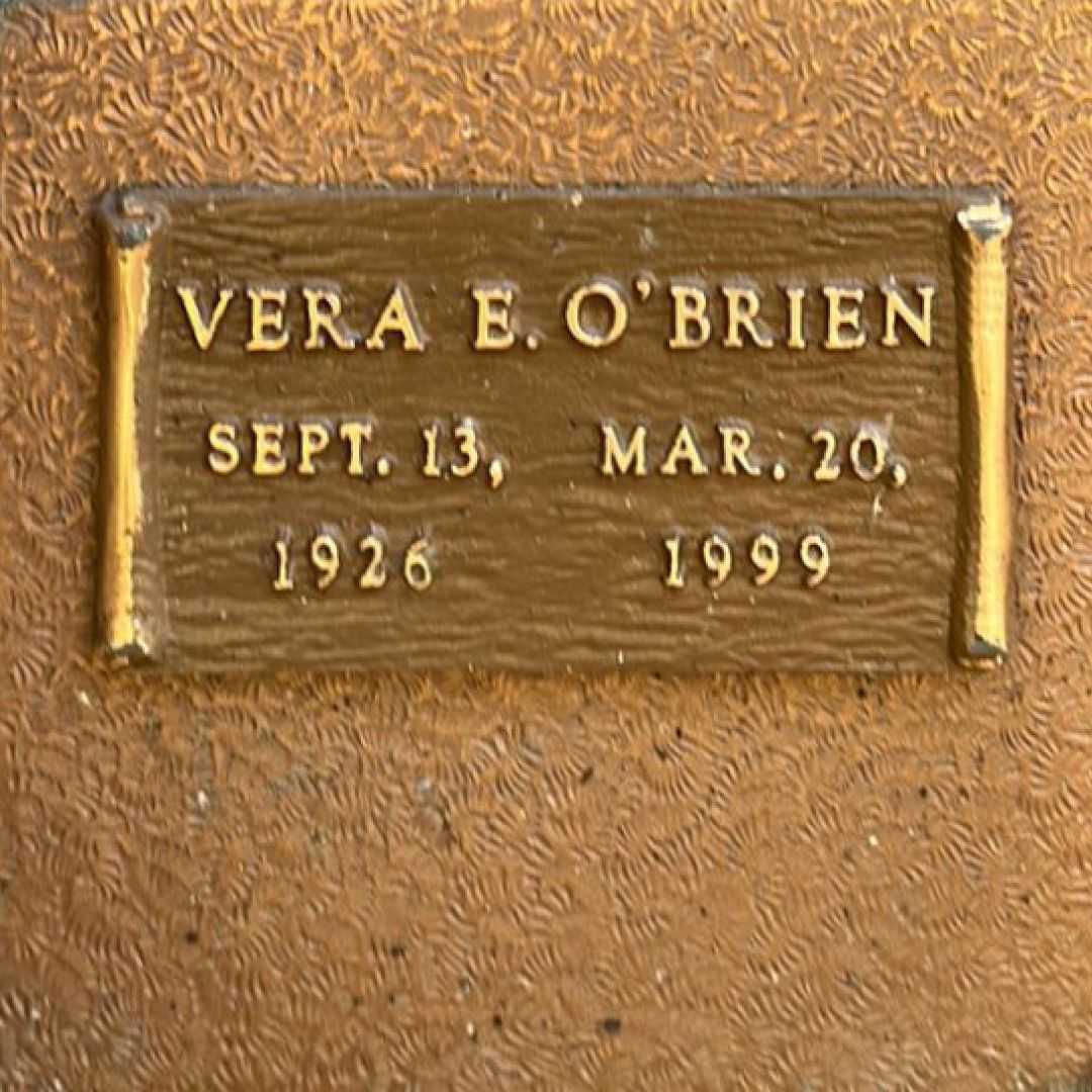 Vera Elizabeth O'Brien's grave
