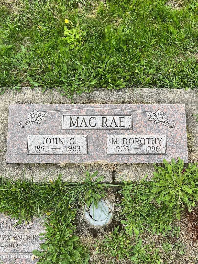 John Alexander MacRae's grave. Photo 1