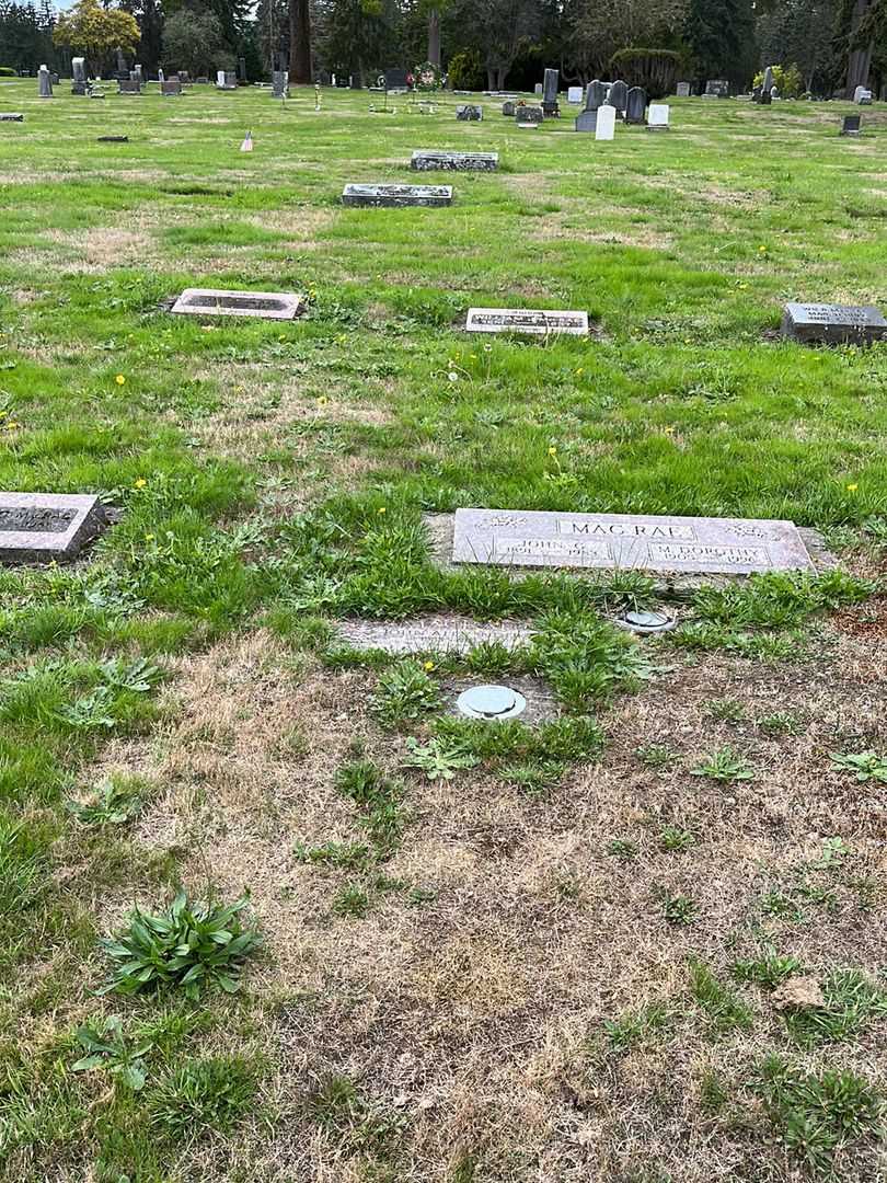 John Alexander MacRae's grave. Photo 3