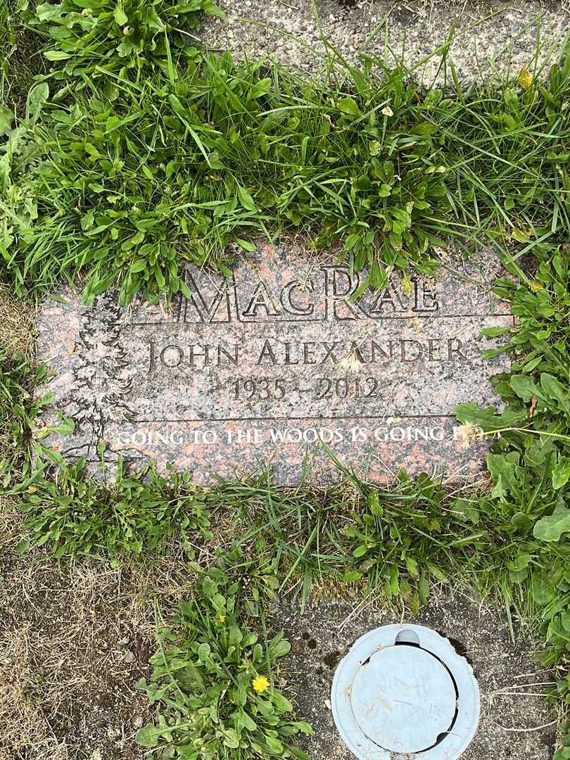 John Alexander MacRae's grave. Photo 4