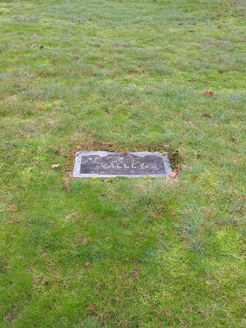 John Clayton Valley's grave. Photo 2
