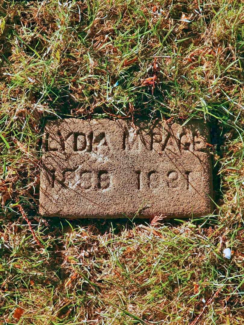 Lydia M. Page's grave. Photo 1