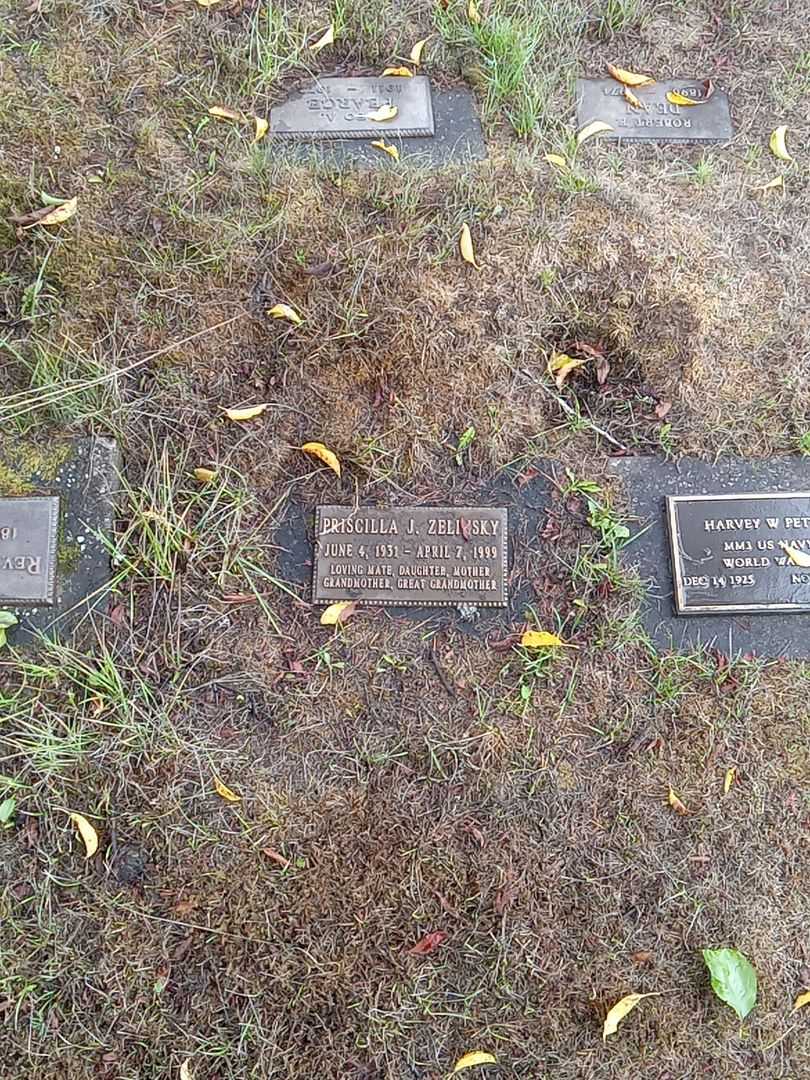 Priscilla J. Zelinsky's grave. Photo 1