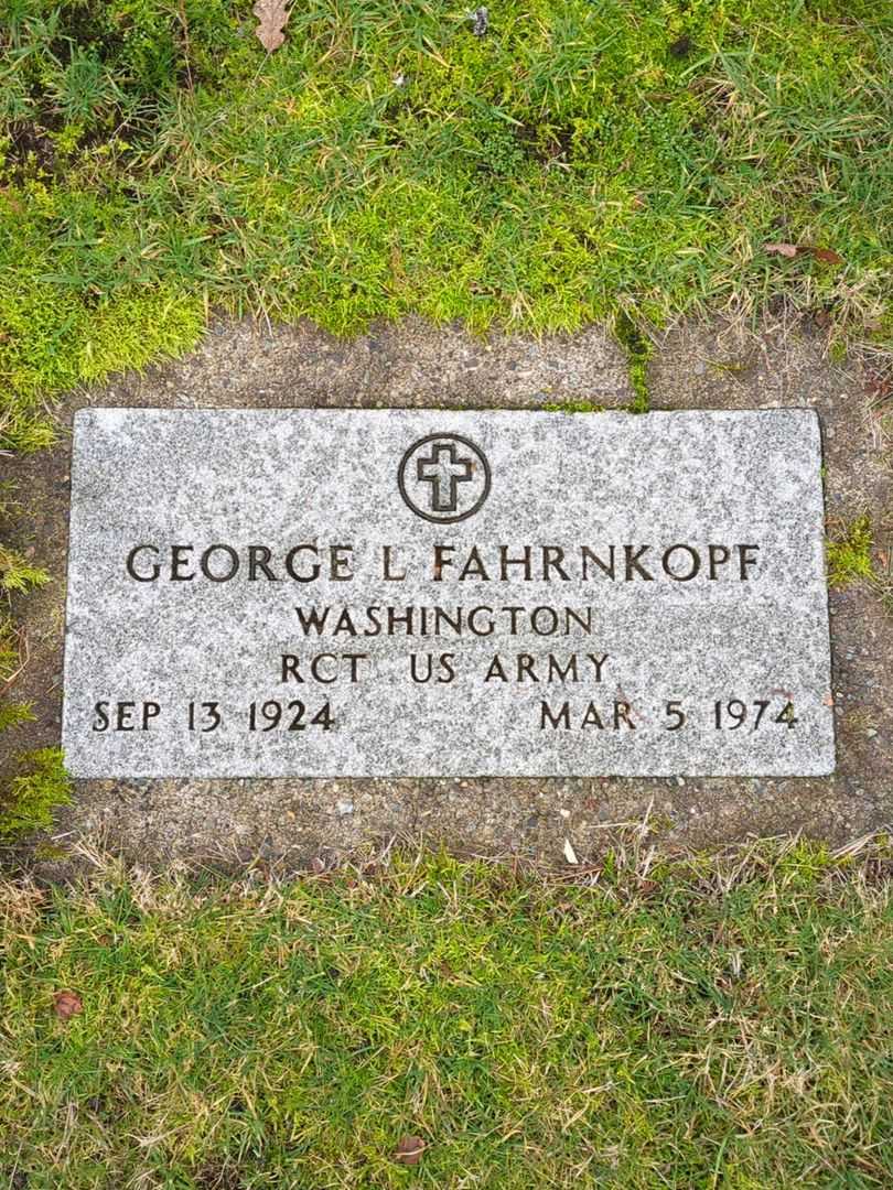 George L. Fahrnkopf's grave. Photo 1