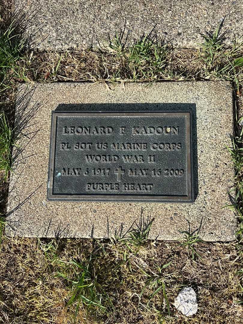 Leonard Franklin Kadoun's grave. Photo 3