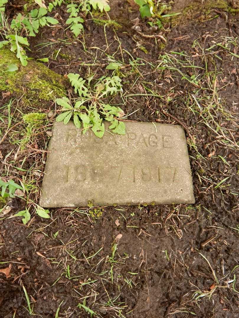 Rosa Page's grave. Photo 1