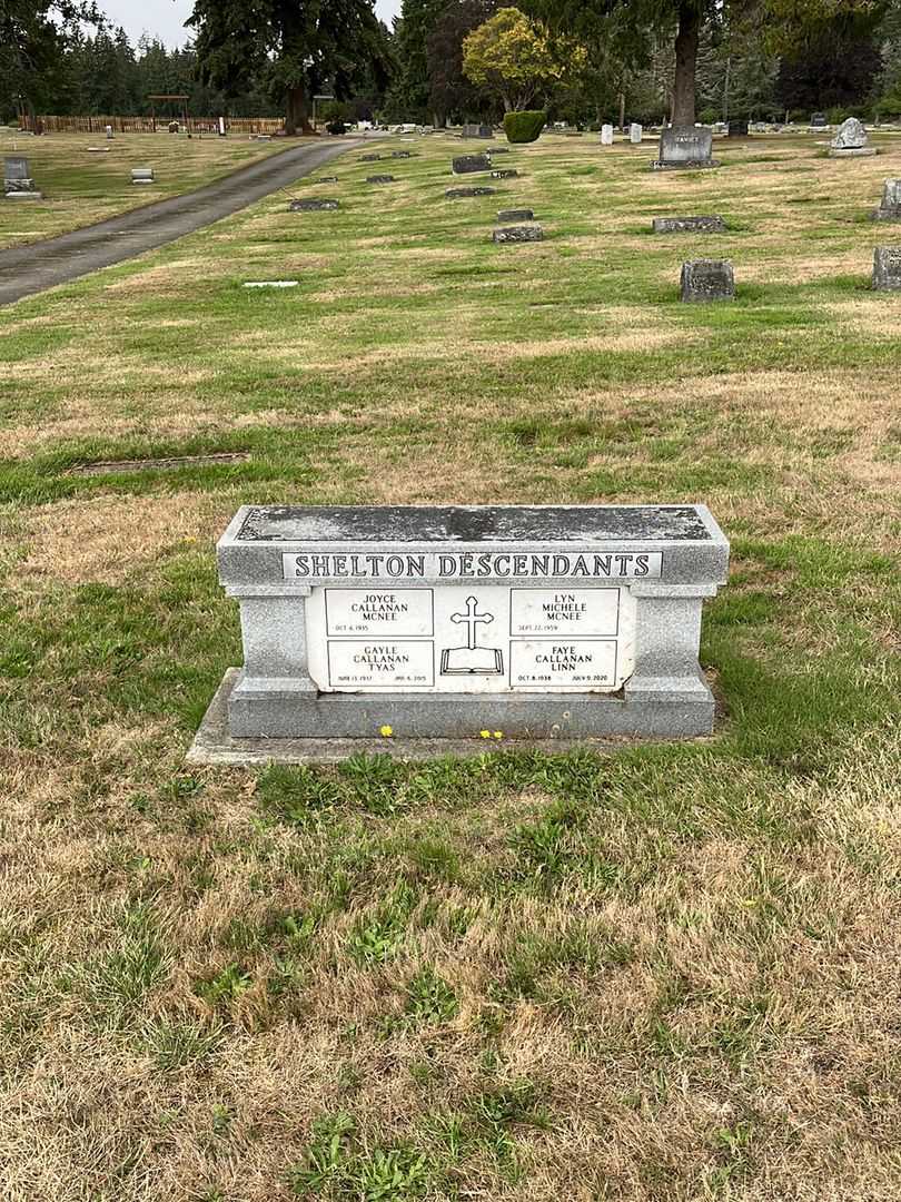 Faye Callanan Linn's grave. Photo 2