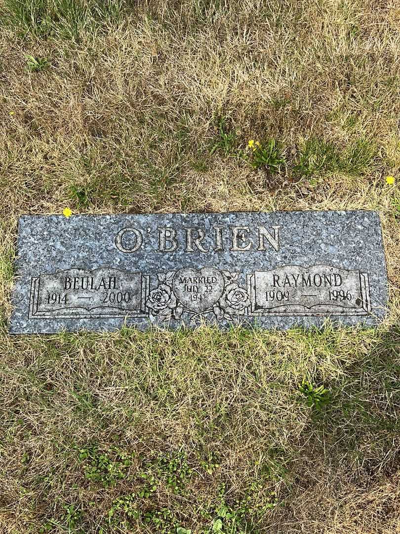 Beulah O'Brien's grave. Photo 1