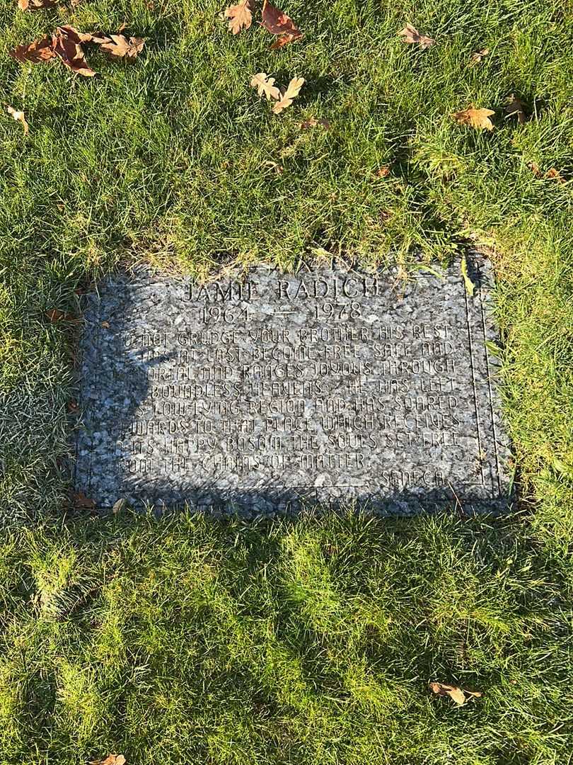 James R. "Jamie" Radich's grave. Photo 1