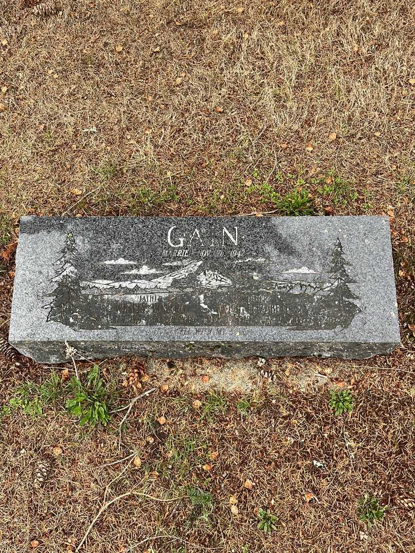 Reverend Wesley Howard Gain's grave. Photo 1