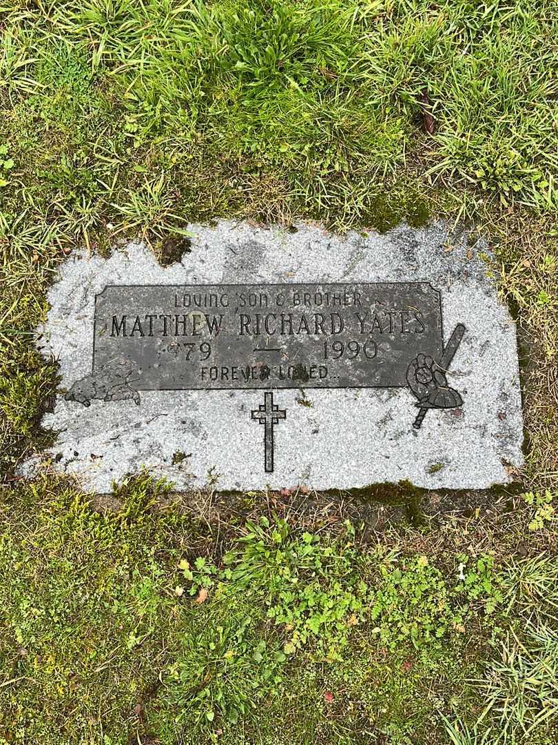 Matthew Richard Yates's grave. Photo 1