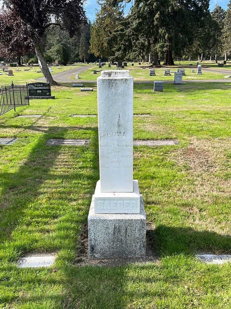 Clarence Saeger's grave. Photo 3