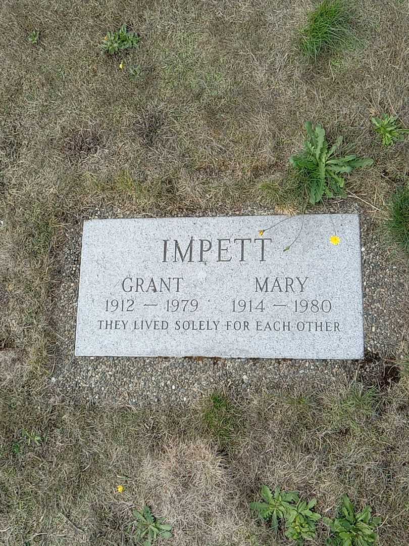 Grant Impett's grave. Photo 1