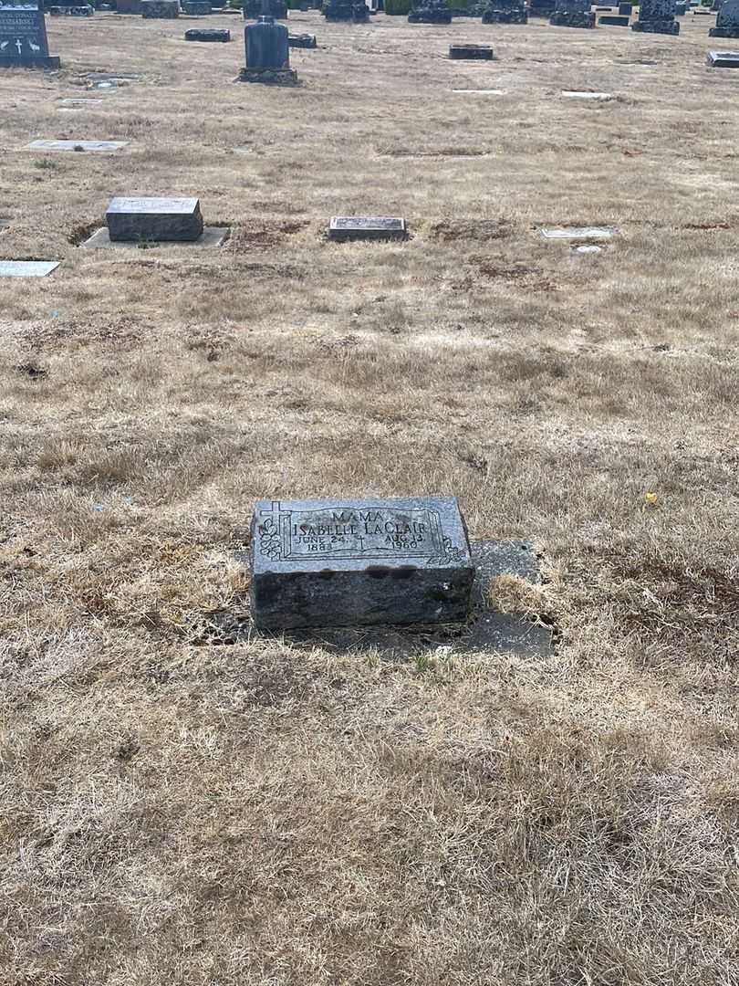 Isabelle LaClair's grave. Photo 2