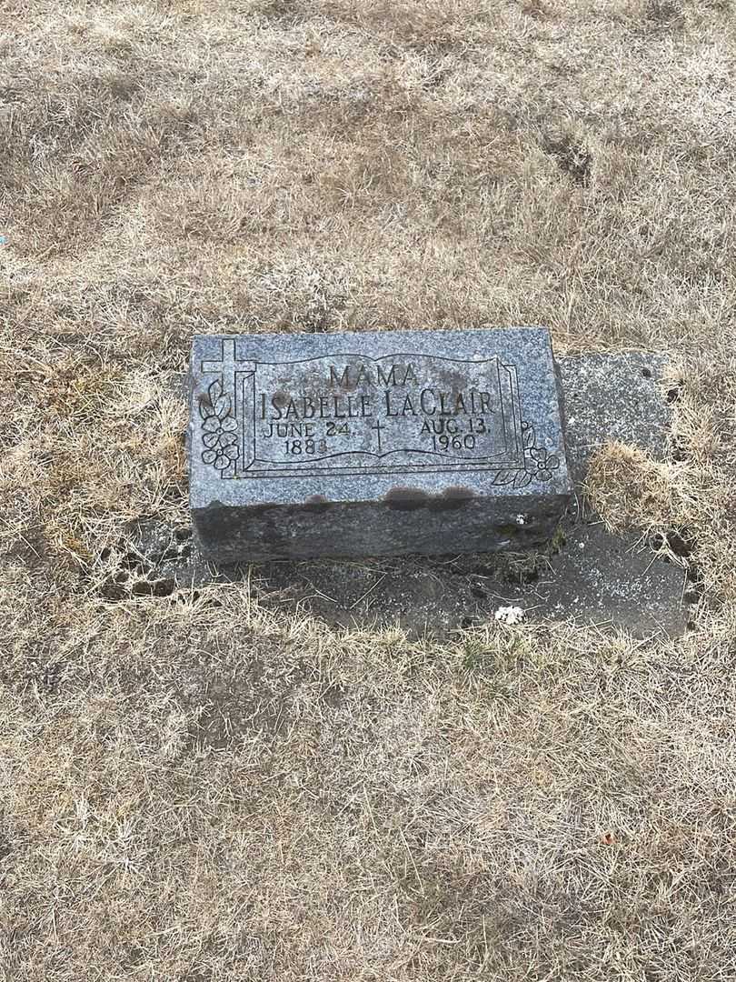 Isabelle LaClair's grave. Photo 1