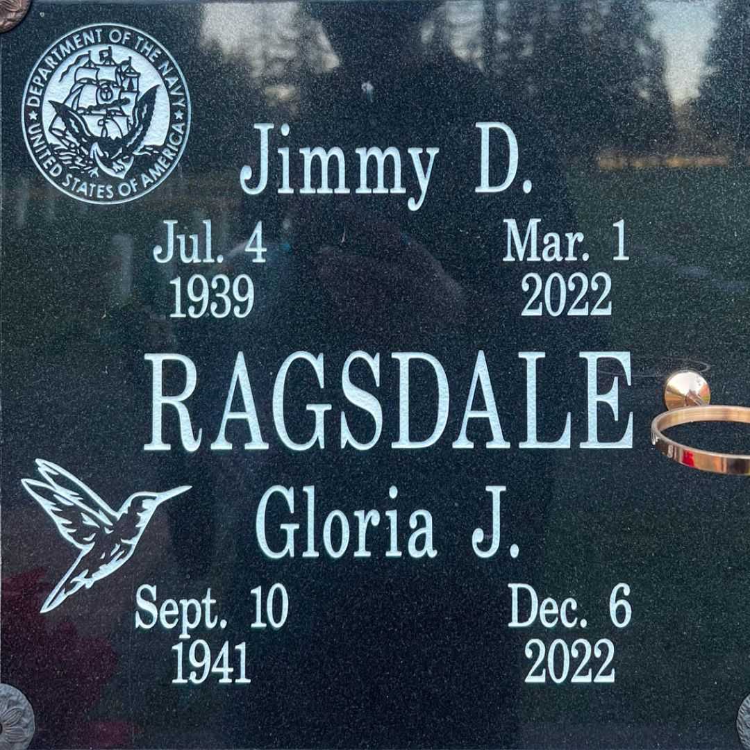 Gloria J. Ragsdale's grave
