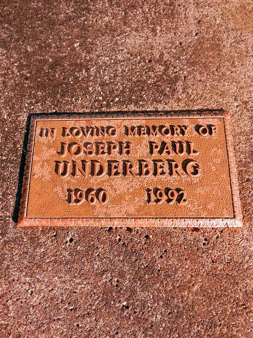 Joseph Paul Underberg's grave. Photo 1
