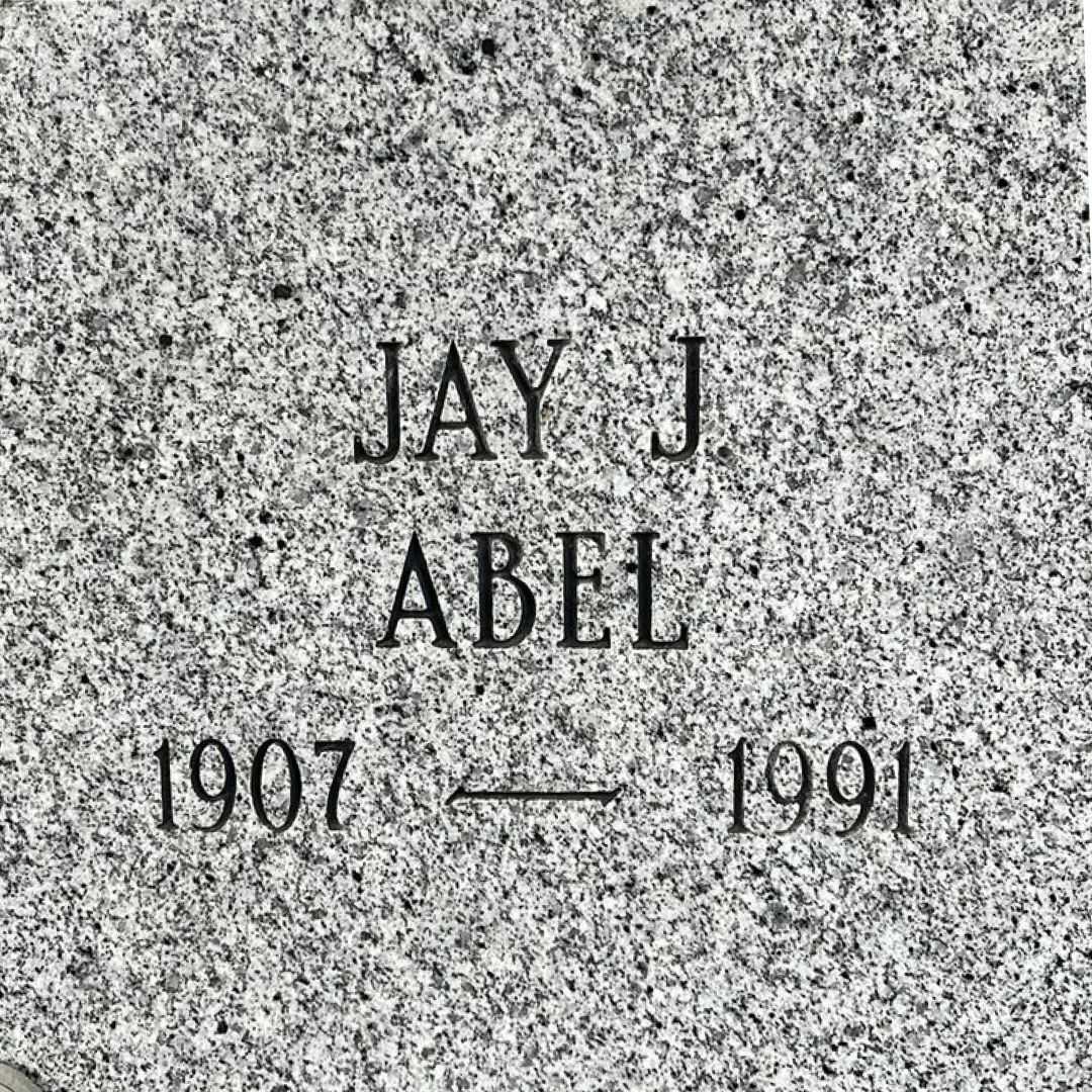 Jason Julius "Jay" Abel's grave