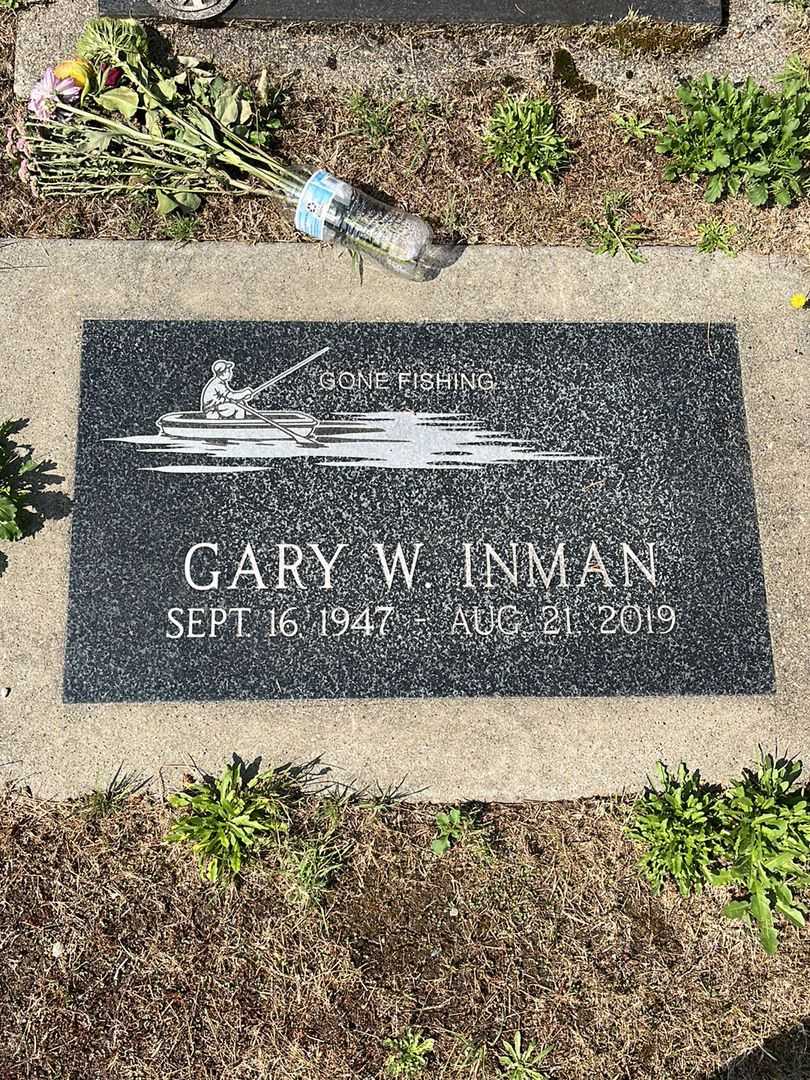 Gary W. Inman's grave. Photo 4