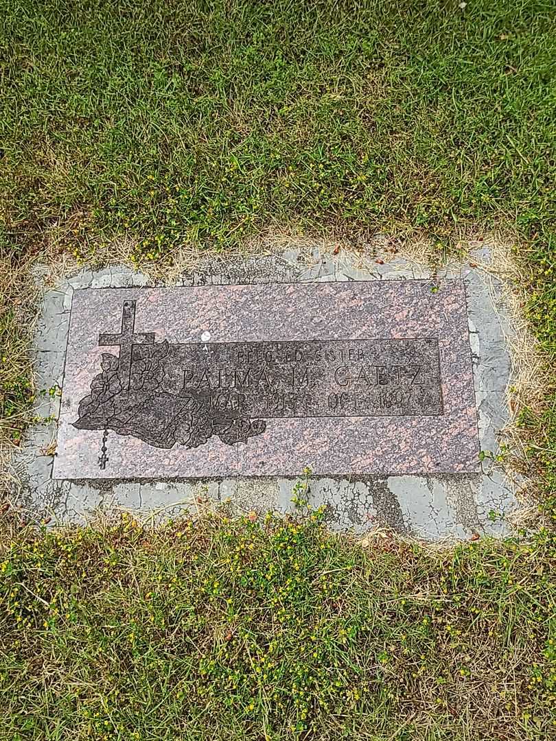 Palma Marie Gaetz's grave. Photo 1