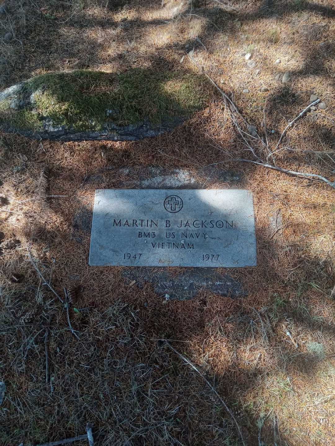 Martin B. Jackson's grave. Photo 1