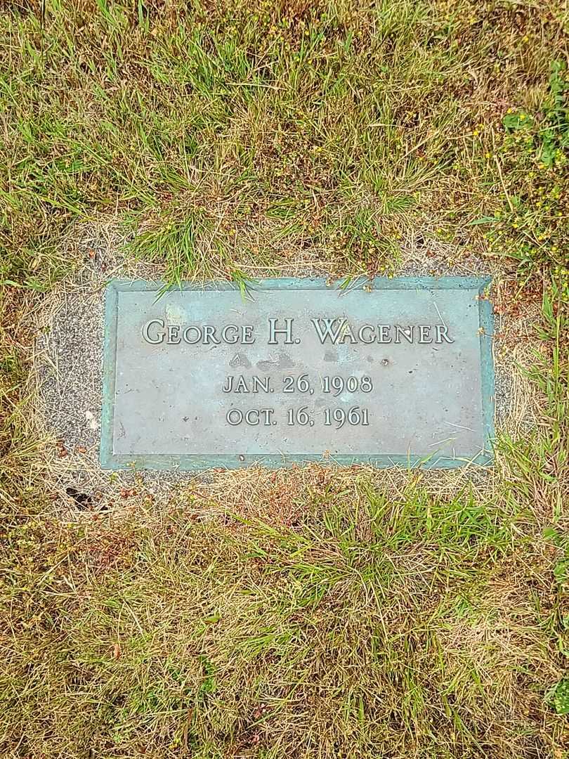 George H. Wagener's grave. Photo 1